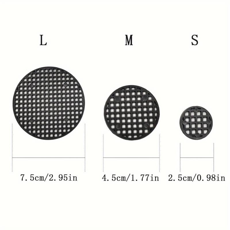 50pcs Flower Pot Leak-proof Screen Pot Bottom Grid Round Gasket