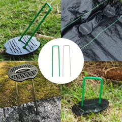 20pcs Galvanized Landscape Staples Lawn Spikes And Fabric Pins