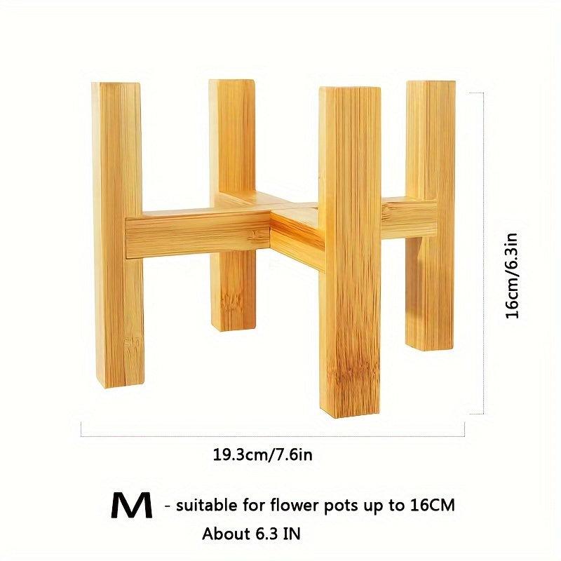 Bamboo Indoor Flower Stand Modern Design