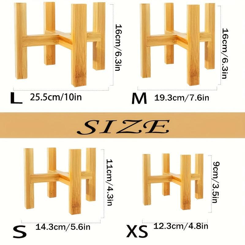 Bamboo Indoor Flower Stand Modern Design