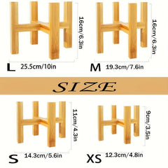 Bamboo Indoor Flower Stand Modern Design