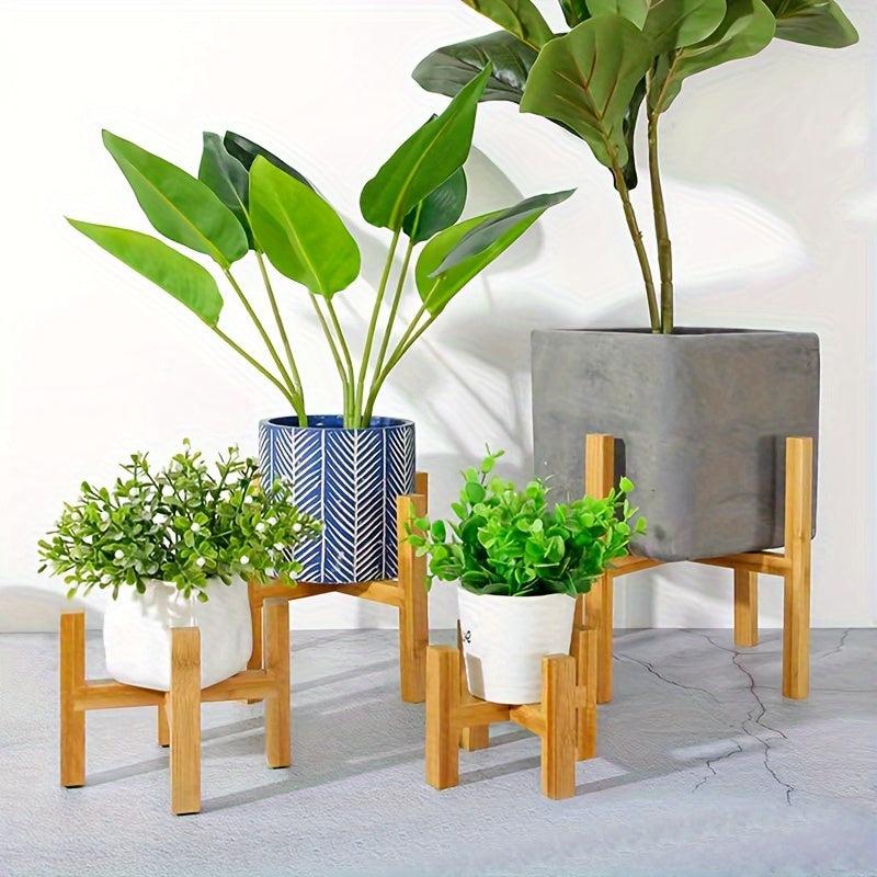 Bamboo Indoor Flower Stand Modern Design