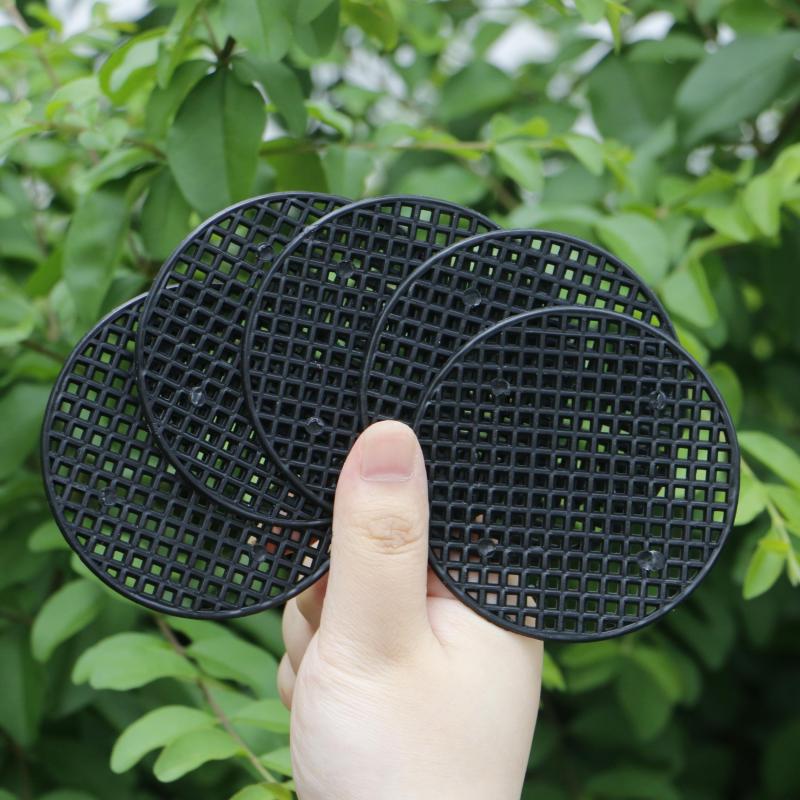 50pcs Flower Pot Hole Mesh Pad Drainage Screens Prevent Soil Loss