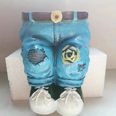 Jeans Courtyard Decoration Resin Crafts Flower Pots