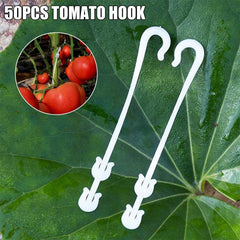 50pcs J Shaped Fruit Tomato Ear Hook Plant Support Fastener Clips