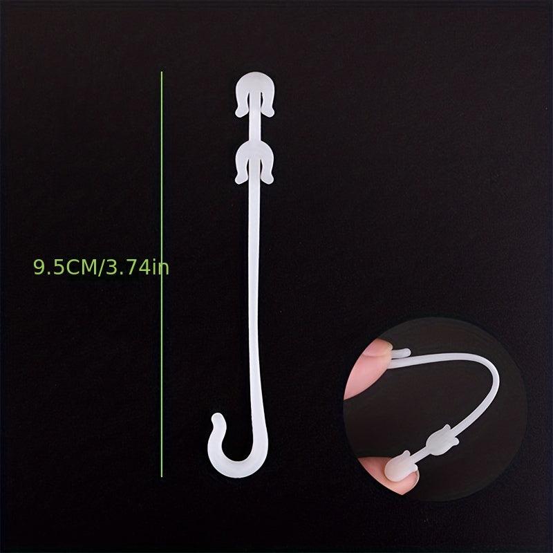 50pcs J Shaped Fruit Tomato Ear Hook Plant Support Fastener Clips