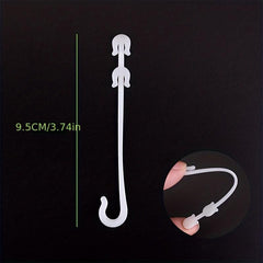 50pcs J Shaped Fruit Tomato Ear Hook Plant Support Fastener Clips