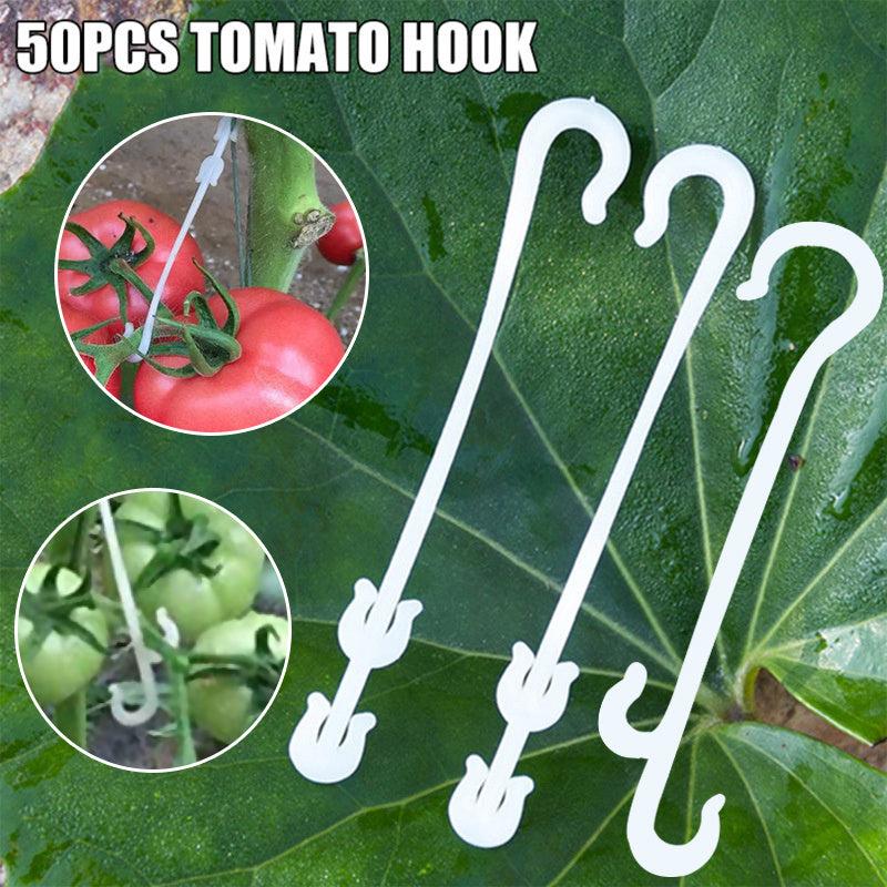 50pcs J Shaped Fruit Tomato Ear Hook Plant Support Fastener Clips