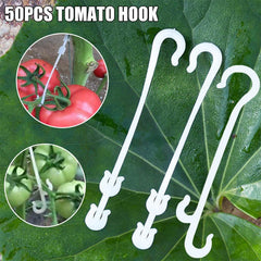 50pcs J Shaped Fruit Tomato Ear Hook Plant Support Fastener Clips