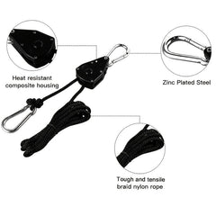 Adjustable Rope Hanger Gears Reinforced Ratchets Tie Down Straps