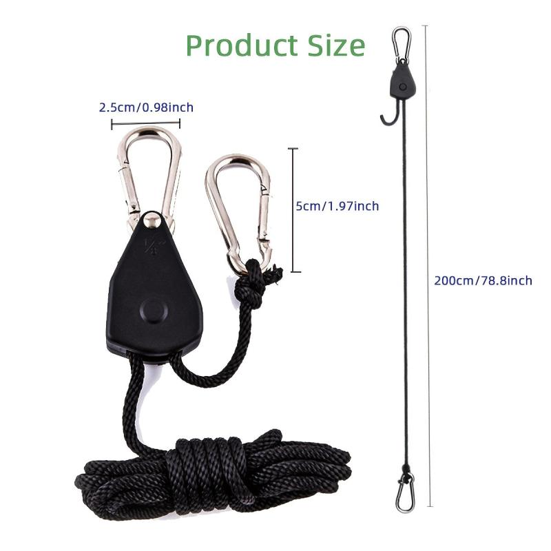 Adjustable Rope Hanger Gears Reinforced Ratchets Tie Down Straps