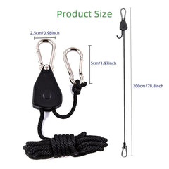 Adjustable Rope Hanger Gears Reinforced Ratchets Tie Down Straps