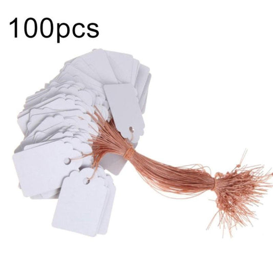 100 Floral Paper Tags for Gardening & Hanging Card Listings