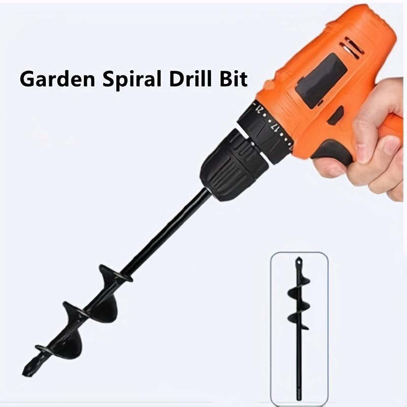 Garden Auger Spiral Drill Bit Planter Bulb Shaft Auger Earth Digger Tool