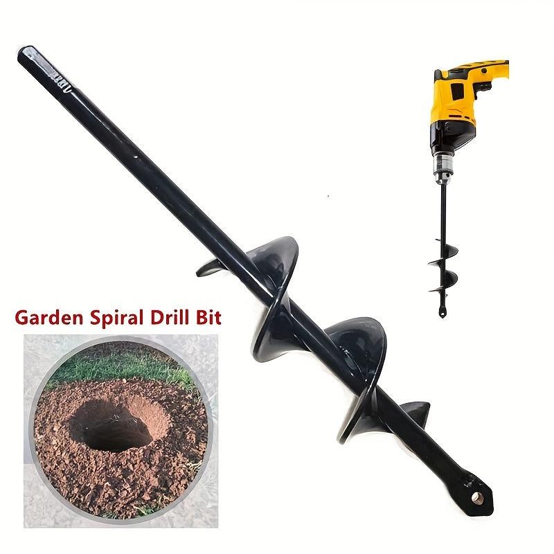 Garden Auger Spiral Drill Bit Planter Bulb Shaft Auger Earth Digger Tool
