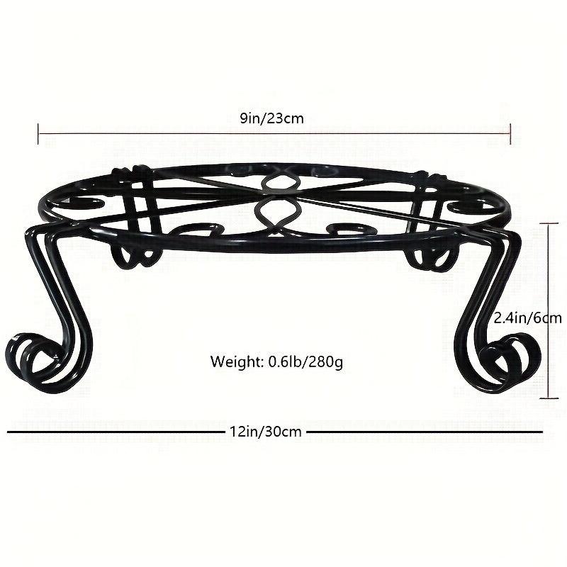 2pcs Plant Stand Flower Pot Holder Indoor Outdoor Metal Garden Rack Bronze