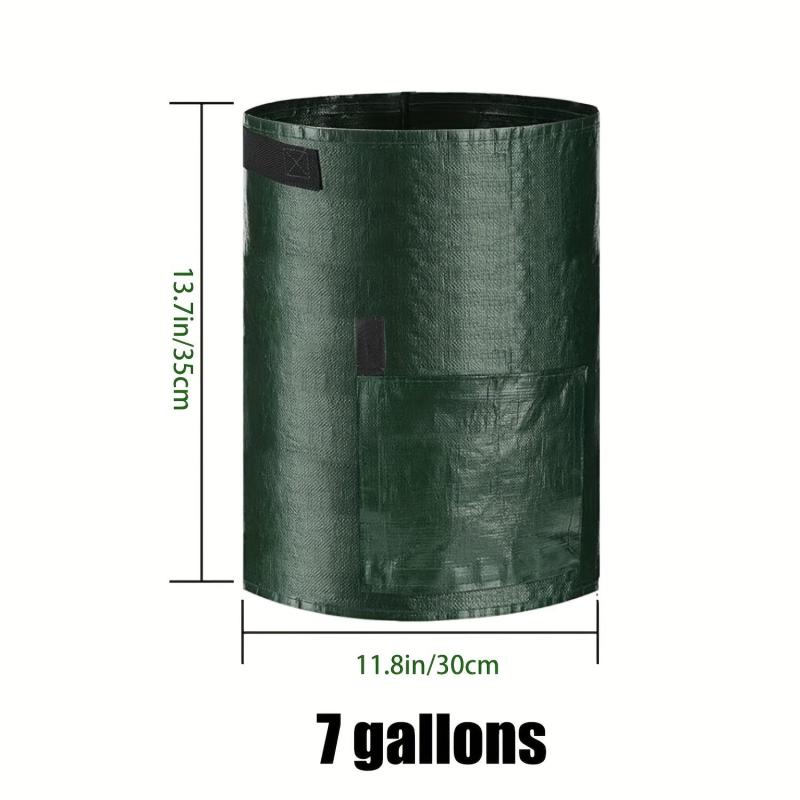 4pcs Potato Grow Bags with Flap & Handles 7 Gallon