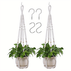 2 Packs Hanging Planters Indoor Outdoor Plant Hangers 88 9 Cm