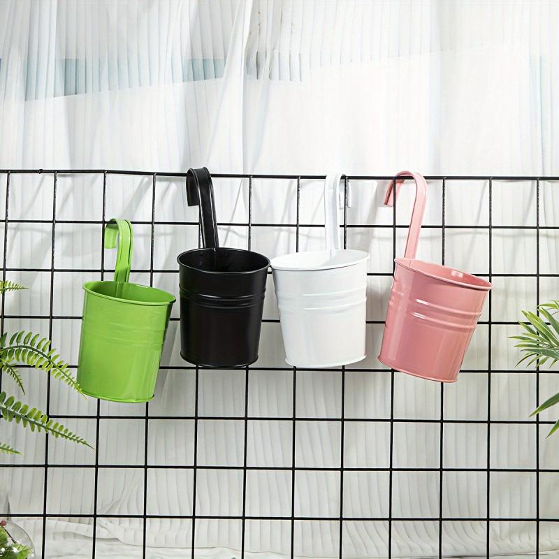 Small Fresh Gardening Iron Leather Hanging Basket Macrame Plant Hanger