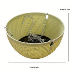 1pc Plastic Hanging Succulent Plant Pot Creative Indoor Outdoor Home Decor