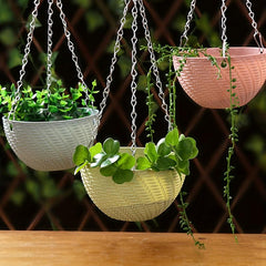 1pc Plastic Hanging Succulent Plant Pot Creative Indoor Outdoor Home Decor