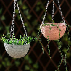 1pc Plastic Hanging Succulent Plant Pot Creative Indoor Outdoor Home Decor