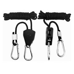 2pcs Grow Light Lanyard Lights Shade Hook Tent Sling Metal Wheel Lighting