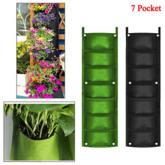 7-Pack Hanging Planting Bag Wall Planters for Indoor Outdoor Plants Flower Pots