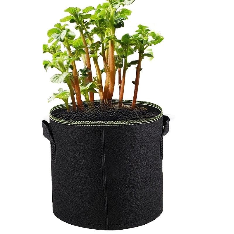 5 Pack Plant Grow Bags 1 2 3 5 7 10Gallons Heavy Duty Fabric Pots