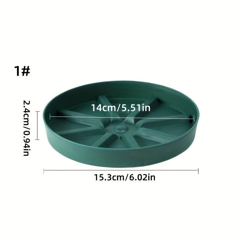 3pcs Plastic Flowerpot Tray Anti Rotting Root Mobile Base Plate Gardening