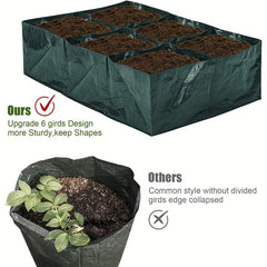 1pc Elevated Garden Flowerpot Fabric Bed 6 Mesh Raised Vegetable Growth Bags
