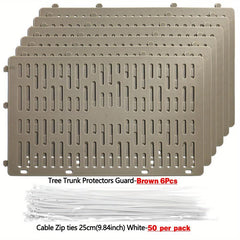 Tree Trunk Protector 6-Pack Weather Resizable Stacks Vertically