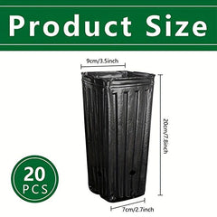 20-40 Reusable Plant Pots Indoor Outdoor Gardens w/ Drainage Holes