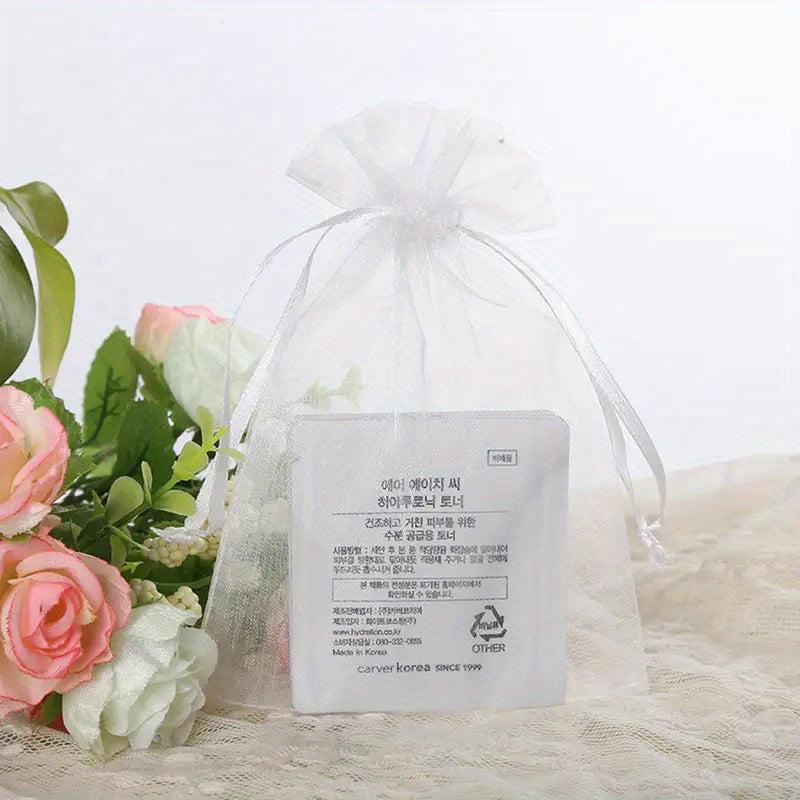 50pcs Large Fruit Protection Bags Mesh Barrier Bags With Drawstring