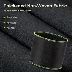 Thickened Nonwoven Fabric Pots 1pc with Handles and Breathable Felt