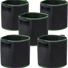Thickened Nonwoven Fabric Pots 1pc with Handles and Breathable Felt