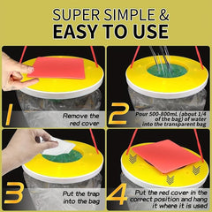 Clear Fly Bags Non Toxic Disposable Outdoor Fly Traps