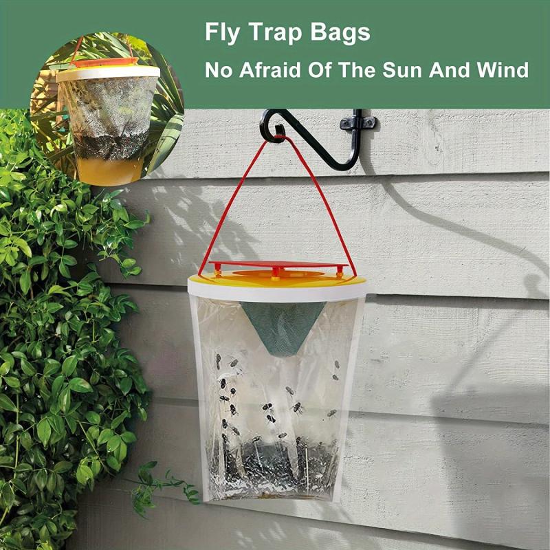 Clear Fly Bags Non Toxic Disposable Outdoor Fly Traps