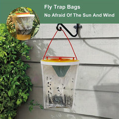 Clear Fly Bags Non Toxic Disposable Outdoor Fly Traps