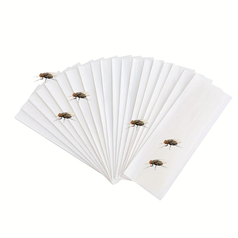 10pcs Clear Window Fly Traps Sticky Fly Strip For Indoor Houseflies