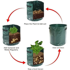 Potato Growing Bags 10 Gallon Planting Pouch Vegetable Grow Container