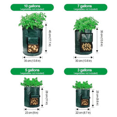 1pc Potato Grow Bag PE Vegetable Grow Bags With Handle Thickened Growing Bag