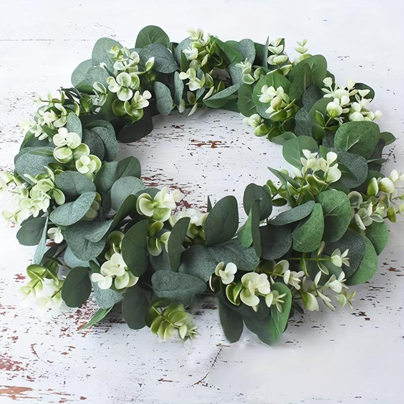 46cm Money Leaf Eucalyptus Door Decoration Wreath Pendant