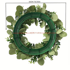 46cm Money Leaf Eucalyptus Door Decoration Wreath Pendant