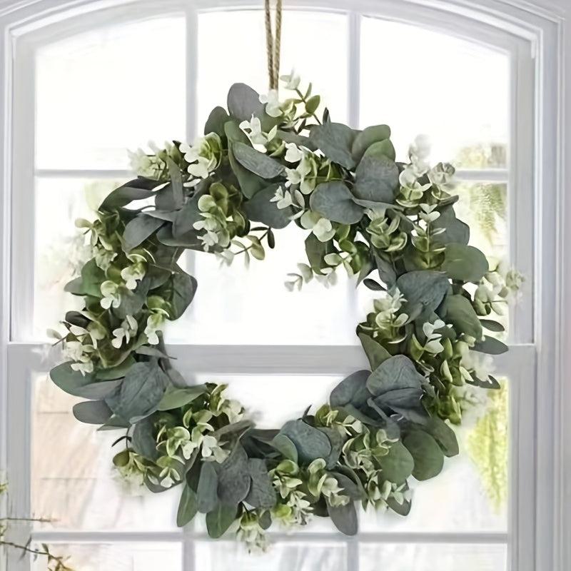 46cm Money Leaf Eucalyptus Door Decoration Wreath Pendant