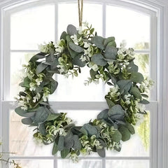 46cm Money Leaf Eucalyptus Door Decoration Wreath Pendant