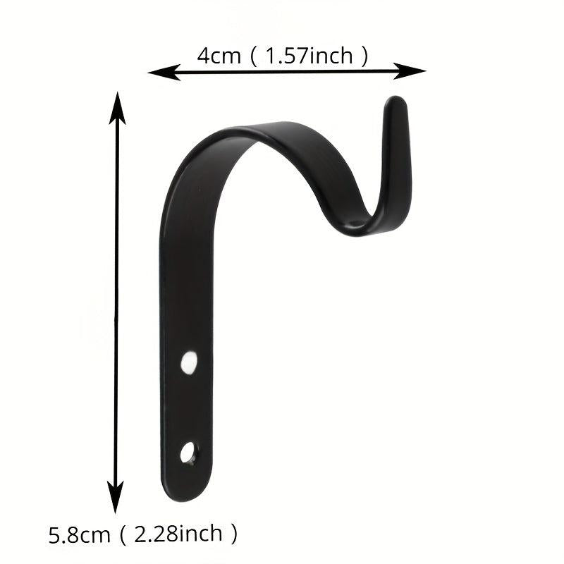 3pcs Hanging Baskets Brackets Hooks Outdoor Garden Plant Hanger Wall Bracket