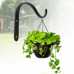 3pcs Hanging Baskets Brackets Hooks Outdoor Garden Plant Hanger Wall Bracket