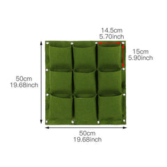 Vertical Garden Wall Planters Set of 9 for Indoor & Outdoor Decor