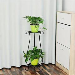 Metal Plant Stand Indoor Outdoor Flower Stand Patio Corner Balcony Garden Bonsai